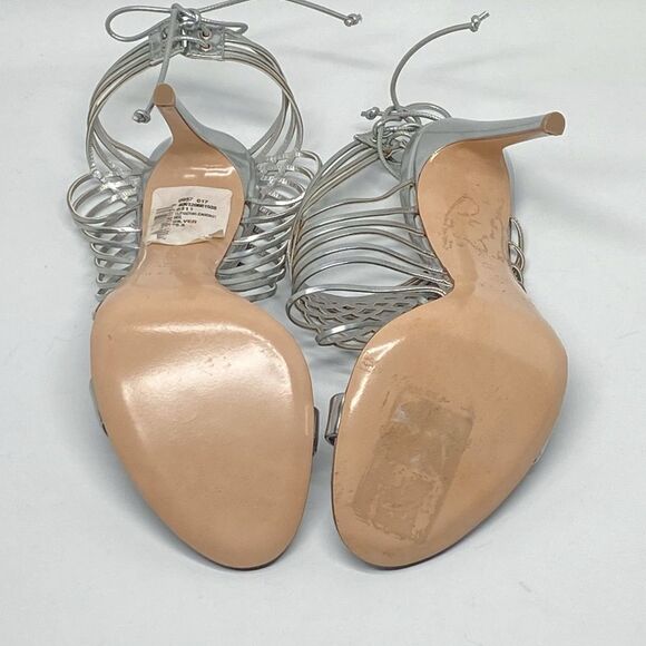 Casadei Multi-strap metallic leather sandals size 6.5 - Picture 10 of 11